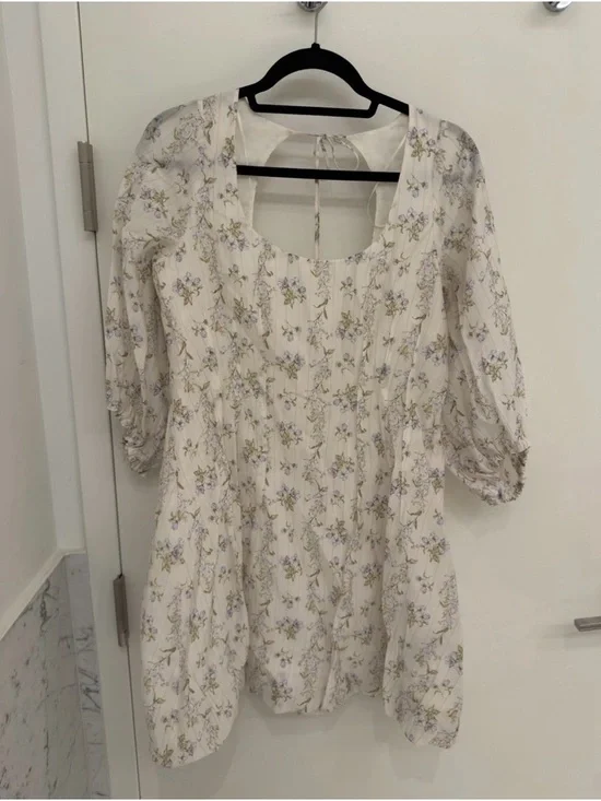 H&M Brock Collection Floral Square-Neck Mini Dress - Picture 2 of 5